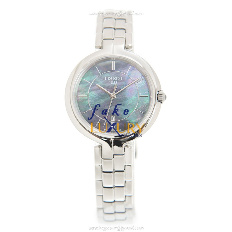 Tissot T094.210.11.121.00 T-LADY Replica Watch, Black Dial, Silver Steel Bracelet, Quartz - Image 2