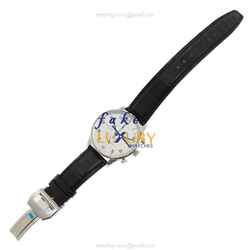 IWC IW371446 Portuguese Replica Watch With Automatic Movement, Silver Dial, Steel Case - Image 2