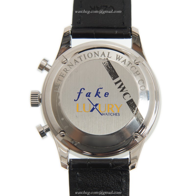 IWC IW371446 Portuguese Replica Watch With Automatic Movement, Silver Dial, Steel Case - Image 3