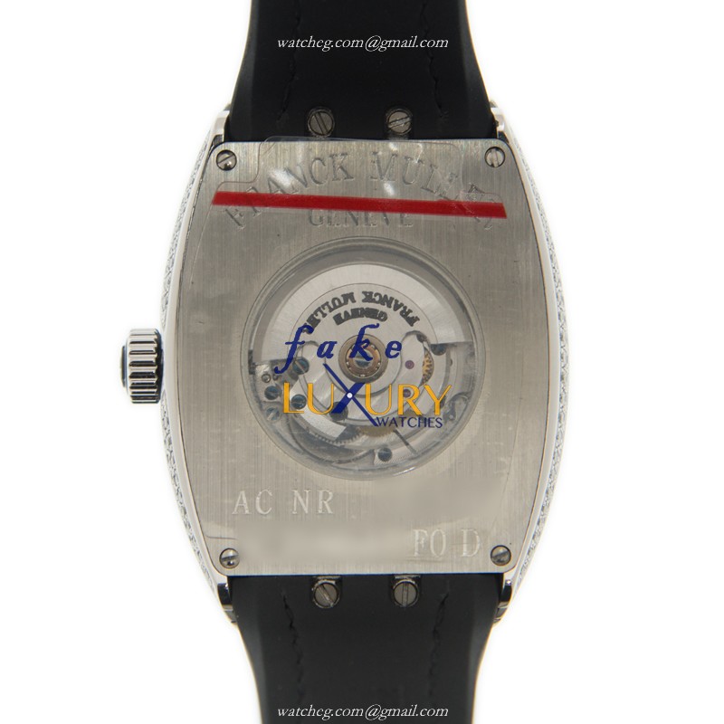 Franck Muller V 32 SC AT FO D AC.NR-WHITE Replica Watch, 32mm Automatic, White Dial, Steel & - Image 3