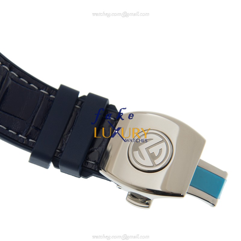 Franck Muller Vanguard V 45 S6 SQT YACHTING ANC AC.BL - Manual Wind - Blue Leather - Replica Watch - Image 4