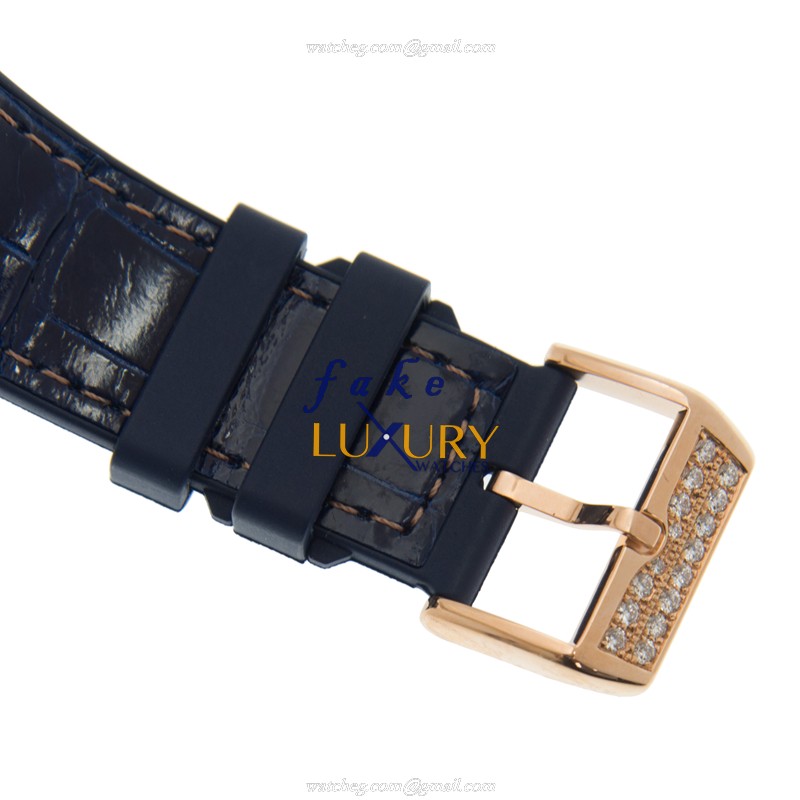 Franck Muller V 45 S6 SQT D YACHTING 5N.BL Manual Wind 18kt Rose Gold & Diamonds Replica Watch - Image 4