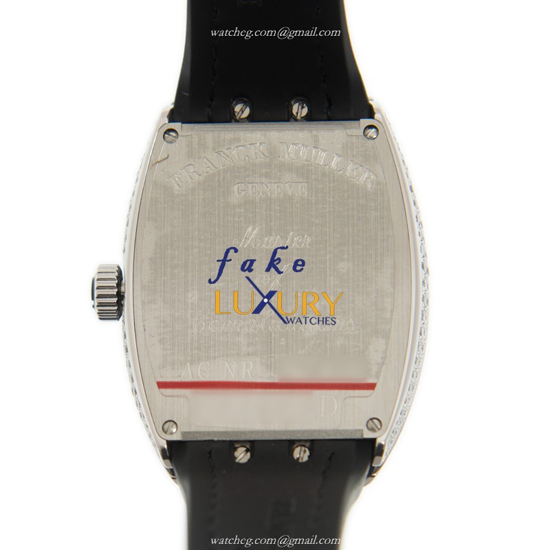Franck Muller V 32 CH D AC.NR Vanguard Replica Watch, White Dial, Leather Strap - Image 3