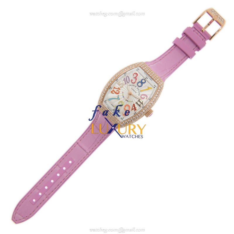 Franck Muller V 32 CH D COL DRM 5N.RS Vanguard Replica Watch Automatic 18kt Rose Gold Diamonds - Image 2