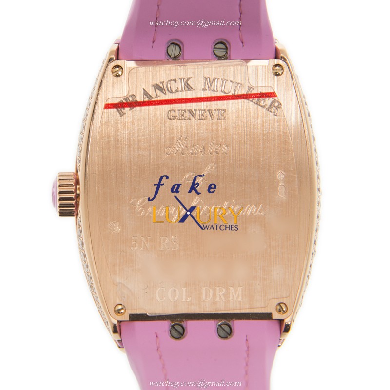 Franck Muller V 32 CH D COL DRM 5N.RS Vanguard Replica Watch Automatic 18kt Rose Gold Diamonds - Image 3