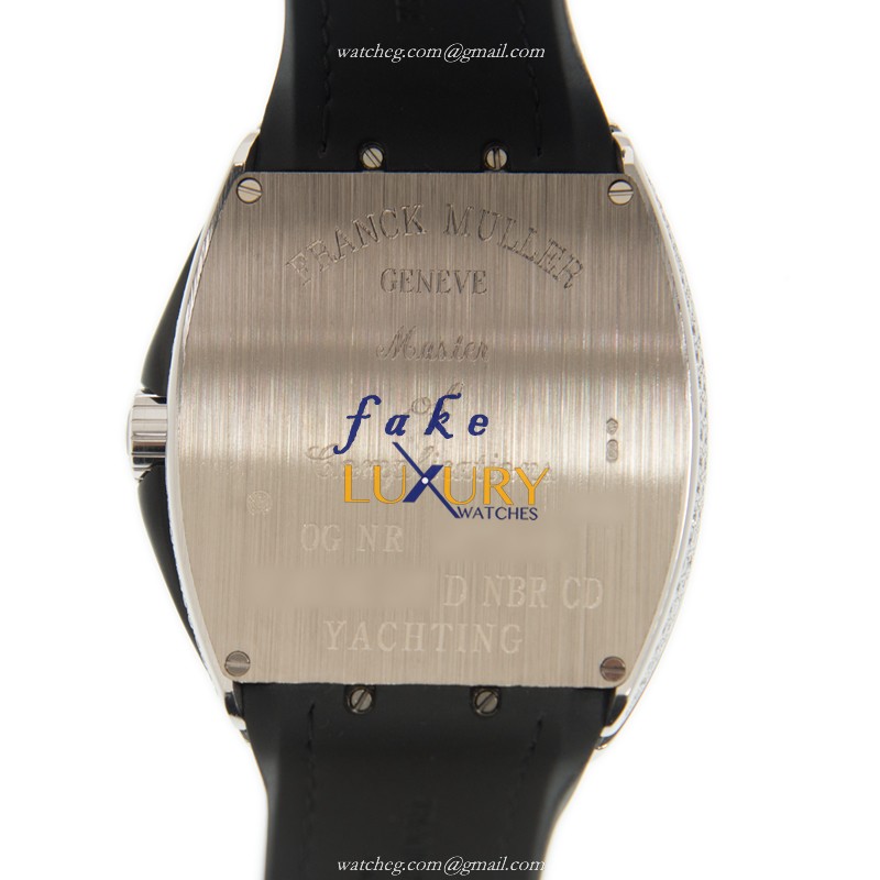 Franck Muller Vanguard V 45 SC DT D NBR CD YACHTING Automatic 18kt White Gold Diamond Black Dial - Image 3