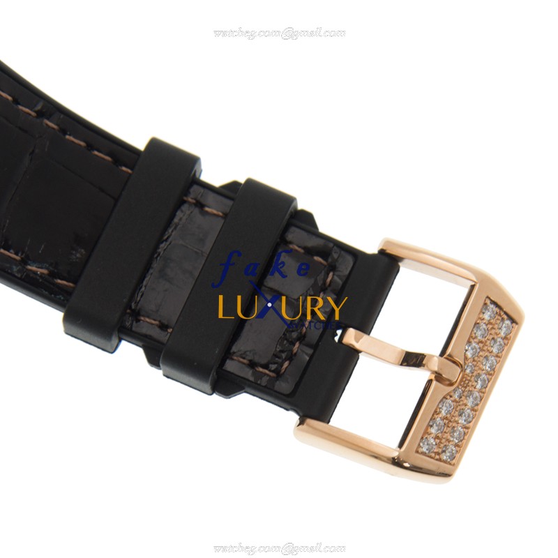 V 45 SC DT D 5N.NR - Franck Muller Vanguard Replica Watch Automatic 18kt Rose Gold Diamonds Black - Image 4