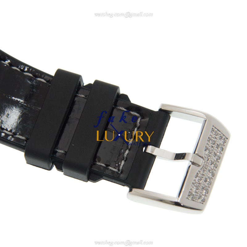 Franck Muller V 45 S6 SQT D OG.NR VANGUARD | Manual Wind | 18kt White Gold & Diamond | Transparent - Image 4