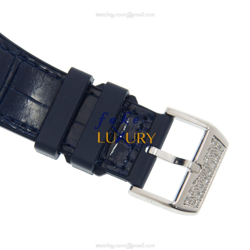 Franck Muller V 45 SC DT D CD YACHTING OG.BL Replica Watch, Automatic, Blue Dial, 18kt White Gold & - Image 4