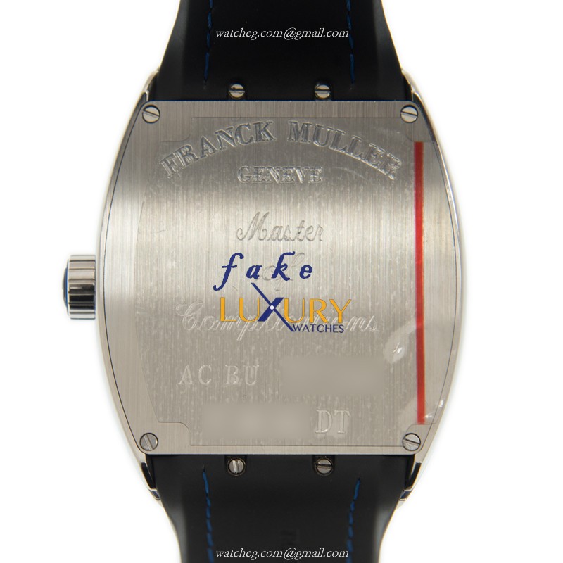 Franck Muller V 45 SC DT AC.BU VANGUARD Automatic White Dial Steel Replica Watch - Image 3