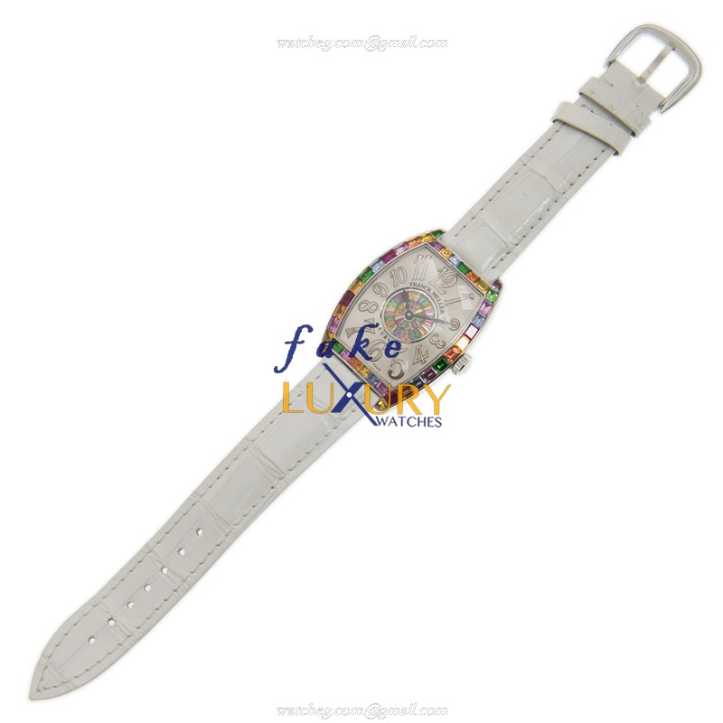 Franck Muller 2852 QZ REL QTR SAI BAG 1P BAG AC | Quartz | Stainless Steel & Diamonds | Multi-Color - Image 2