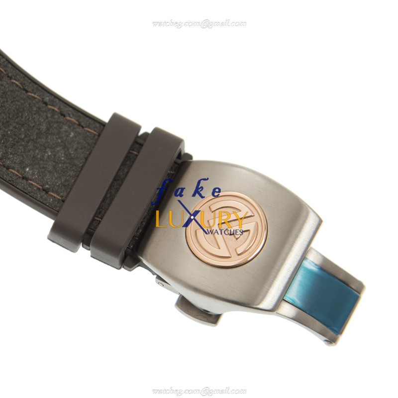 Franck Muller V 41 SC DT AC.TT VANGUARD Gray Dial Automatic Steel Leather Replica Watch - Image 5