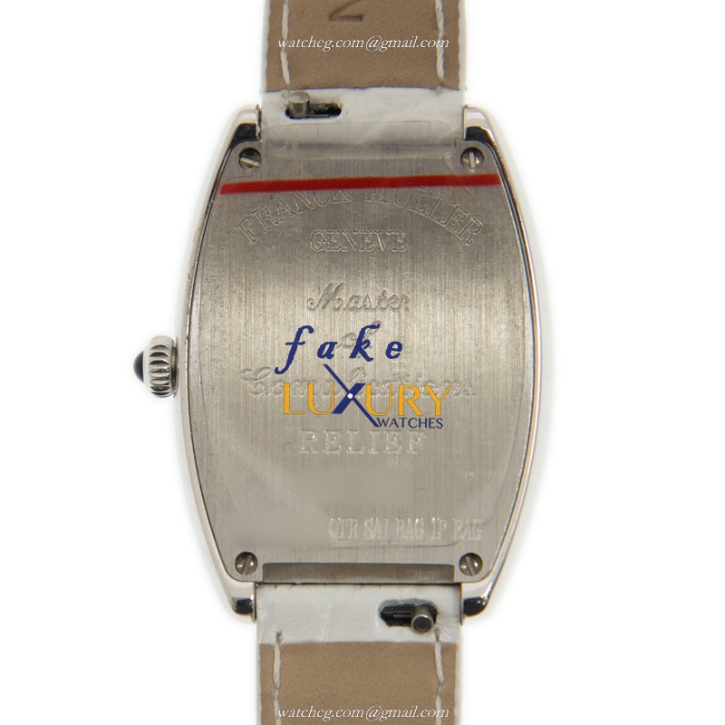 Franck Muller 1752 QZ REL QTR SAI BAG 1P BAG AC Cintree Curvex Replica Watch White Dial Quartz - Image 3