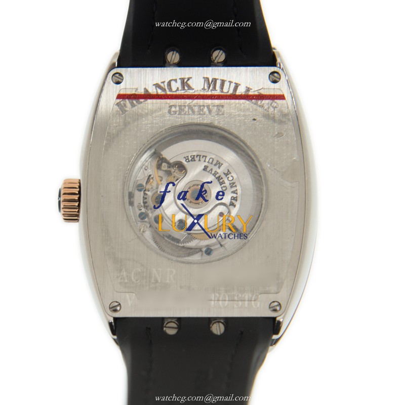 Franck Muller V32SCATFOSTGAC.NR Ladies Replica Watch, Auto Movement, White Dial, Steel Case - Image 3