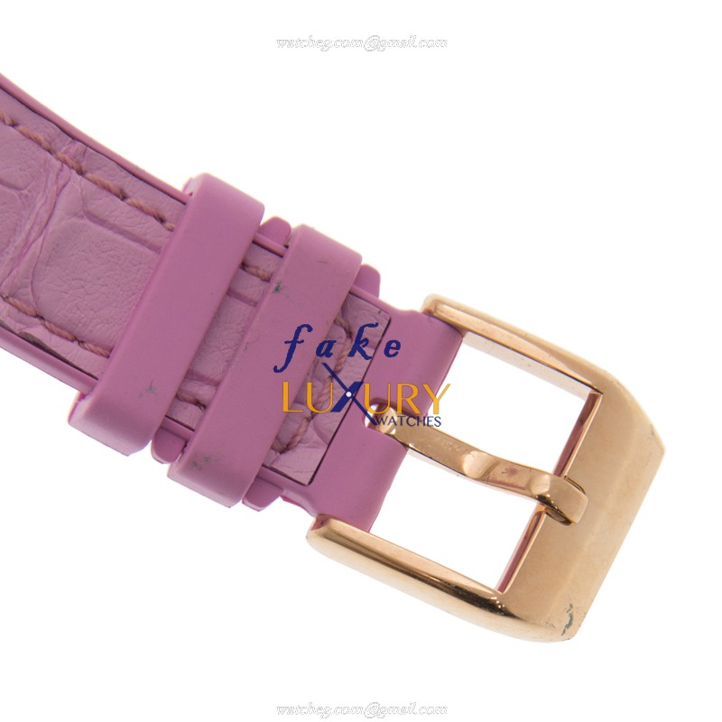 Franck Muller V32SCATFOLCOLDRM5N.RS Ladies Auto 18kt Rose Gold Case Sapphire Crystal White Dial - Image 4
