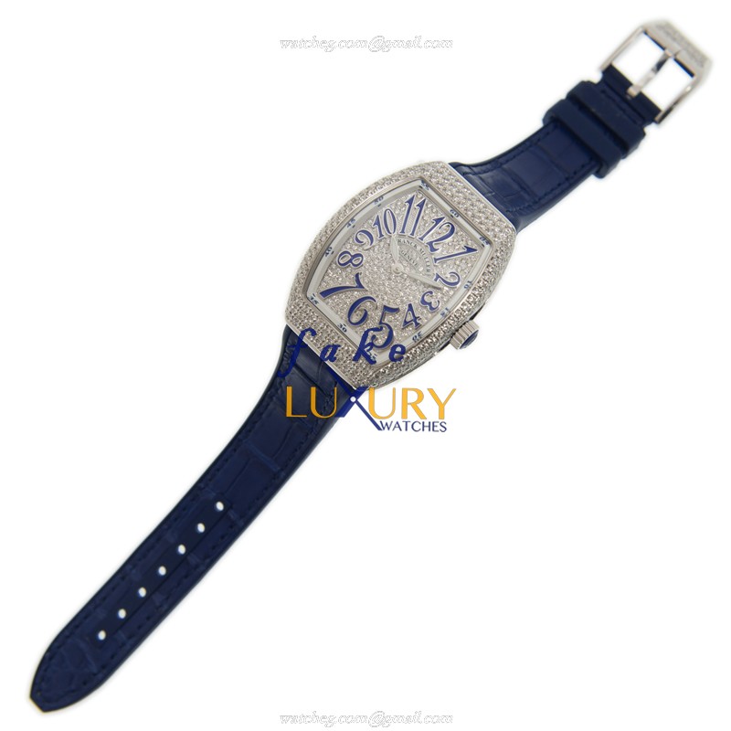 Franck Muller V32QZDCDAC.BU Ladies Quartz Steel Diamond Replica Watch - 15202ST.OO.1240ST.01 - Image 2