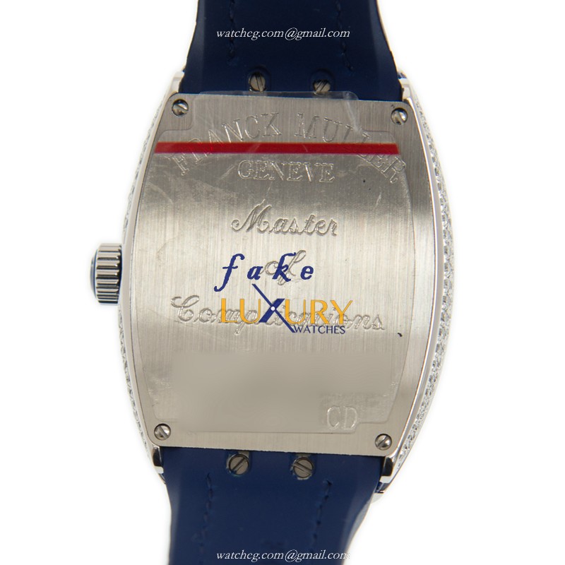 Franck Muller V32QZDCDAC.BU Ladies Quartz Steel Diamond Replica Watch - 15202ST.OO.1240ST.01 - Image 3