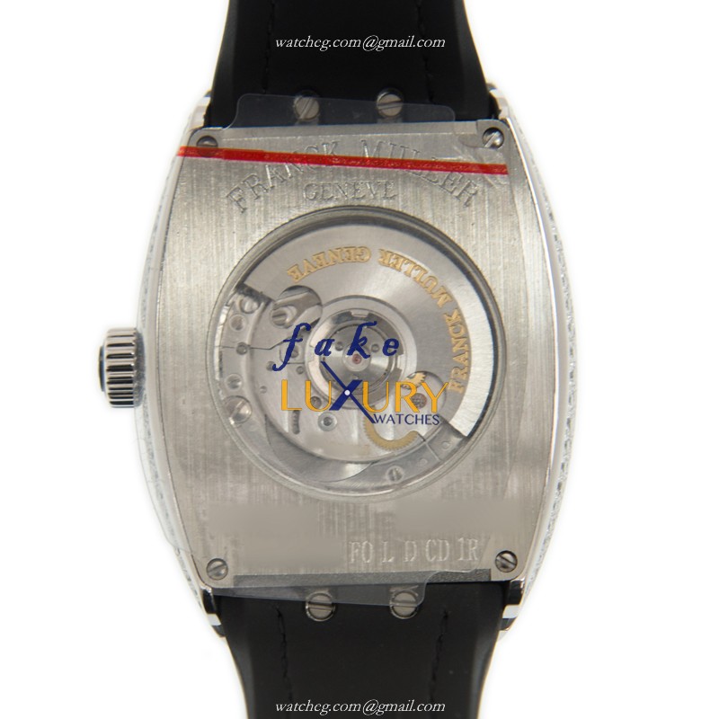 V 32 SC AT FO L D CD 1R AC.NR - Franck Muller Ladies Replica Watch - Automatic - Silver Dial - Image 3