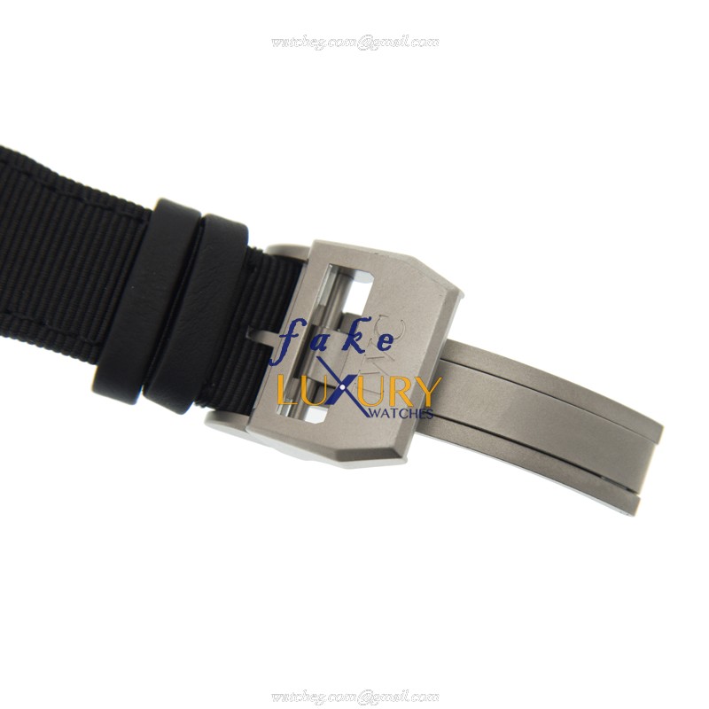 IWC IW389101 Pilots Automatic Replica Watch, Ceramic Case, Black Dial, Fabric Strap - Image 4