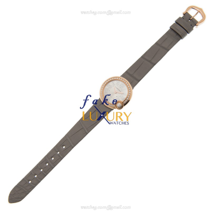 - CARTIER WJBL0006 BALLON BLANC DE CARTIER Quartz Replica Watch - 18kt Rose Gold & Diamonds - Image 2