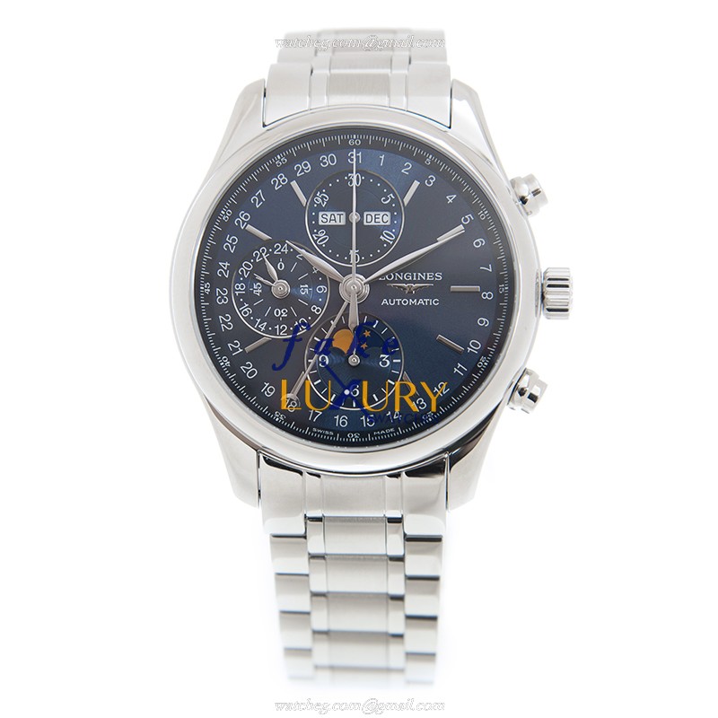 Longines L2.773.4.92.6 MASTER Blue Dial Automatic Stainless Steel Replica Watch - Image 2