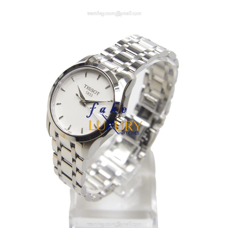 Tissot T035.210.11.011.00 Replica Watch, T-Classic, Quartz, White Dial, Silver Stainless Steel - Image 3