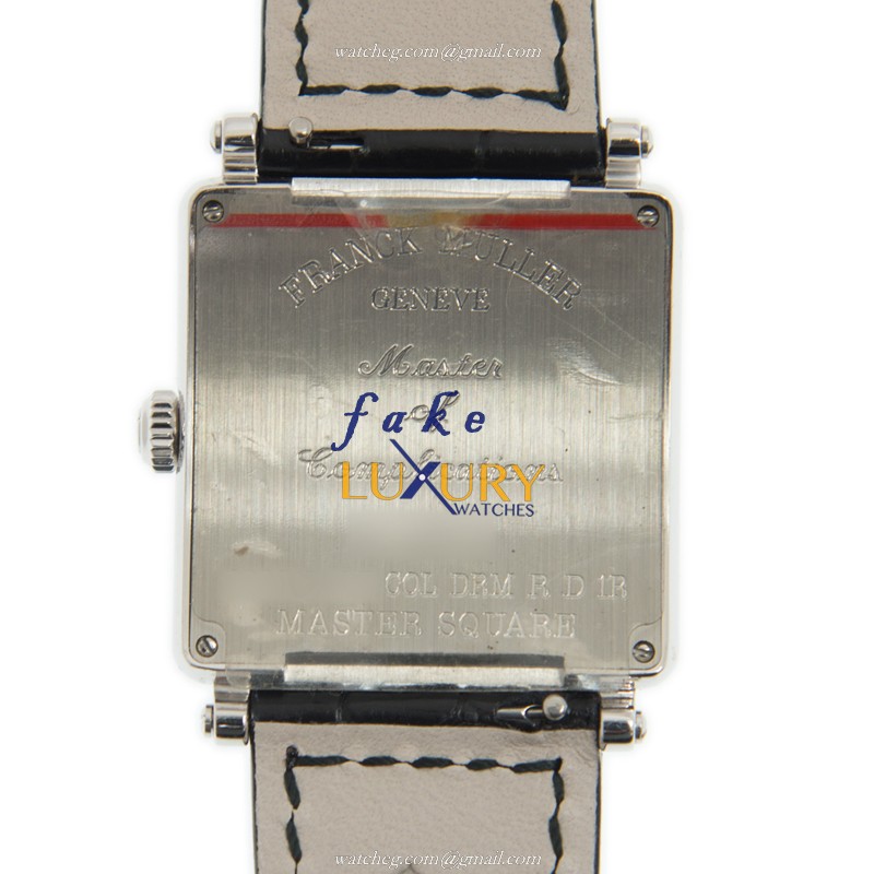 Franck Muller 6002 L QZ D 1R COL DRM AC Master Square Replica Watch, White Dial, Steel & Diamonds - Image 3