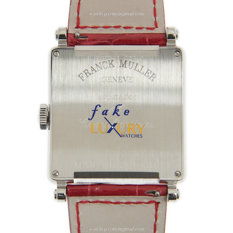 Franck Muller 6002 H QZ D 1R COL DRM AC Replica Watch, White Dial, Steel & Diamonds Case, Quartz - Image 3
