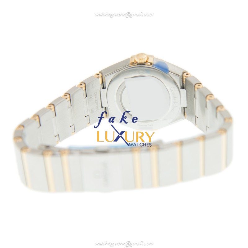Omega 131.20.28.60.05.002 Constellation Quartz 18kt Gold Steel Replica Watch - White Dial Silver - Image 4