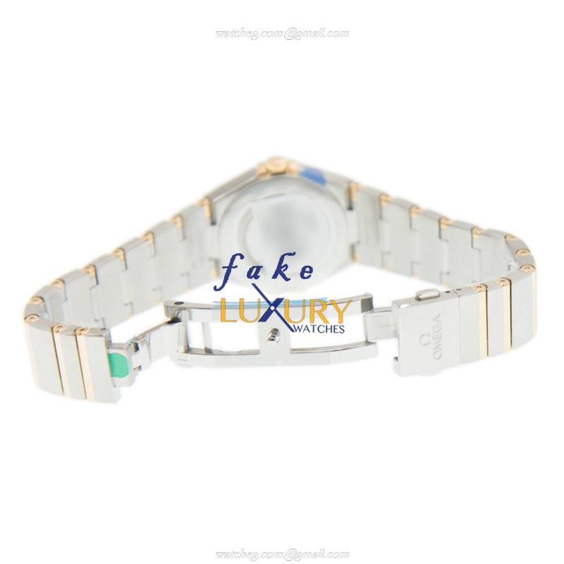 Omega 131.20.28.60.05.002 Constellation Quartz 18kt Gold Steel Replica Watch - White Dial Silver - Image 5
