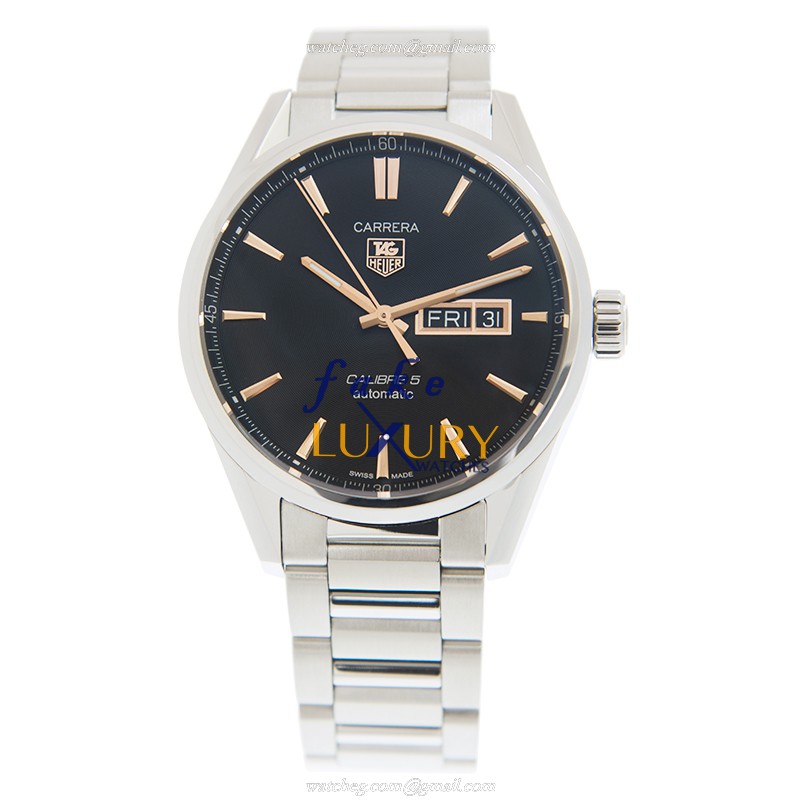 Tag Heuer Carrera WAR201C.BA0723 Automatic Black Dial Stainless Steel Replica Watch - Image 2