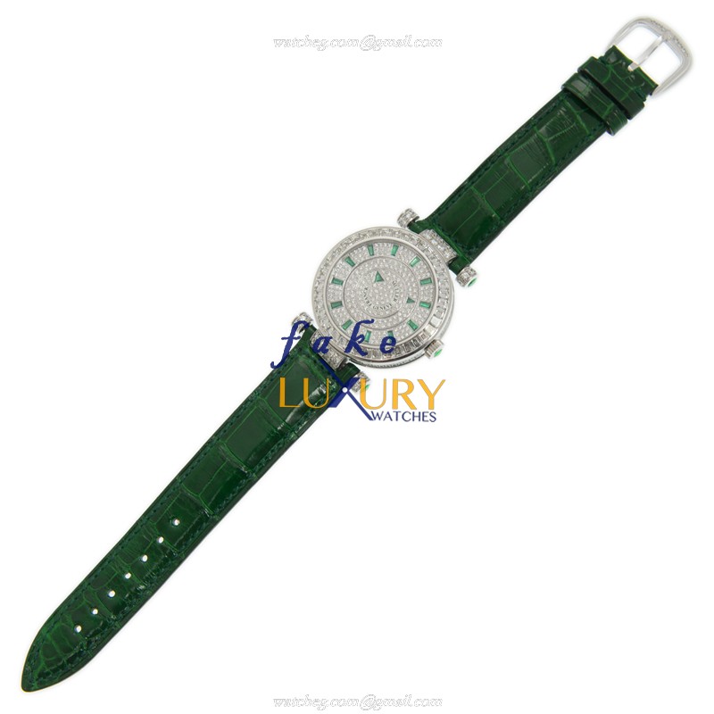 Franck Muller DBL MYST BAG C BAG 36 OG - Replica Watch - Automatic - 18kt White Gold & Diamond - Image 2