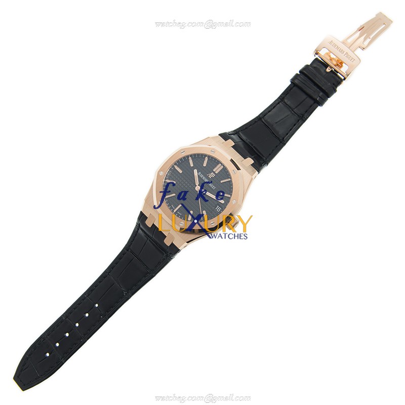 Audemars Piguet 15500OR.OO.D002CR.01 Replica Watch, Manual Wind, 18kt Rose Gold, Black Dial - Image 2
