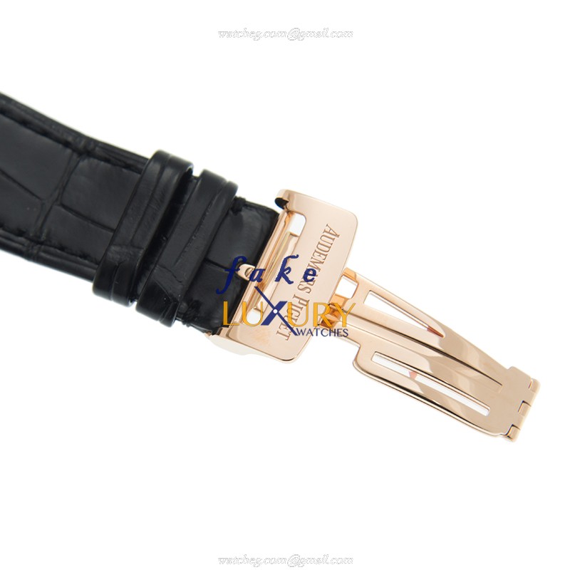 Audemars Piguet 15500OR.OO.D002CR.01 Replica Watch, Manual Wind, 18kt Rose Gold, Black Dial - Image 4