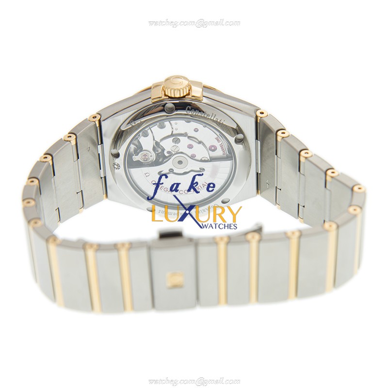 Omega Constellation 123.20.38.21.02.006 Replica Watch, Silver Dial, 18kt Gold & Steel Case - Image 4