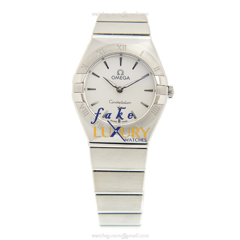 Omega 131.10.25.60.02.001 CONSTELLATION Quartz Steel | 25mm Case | Silver Dial | Folding Clasp - Image 2
