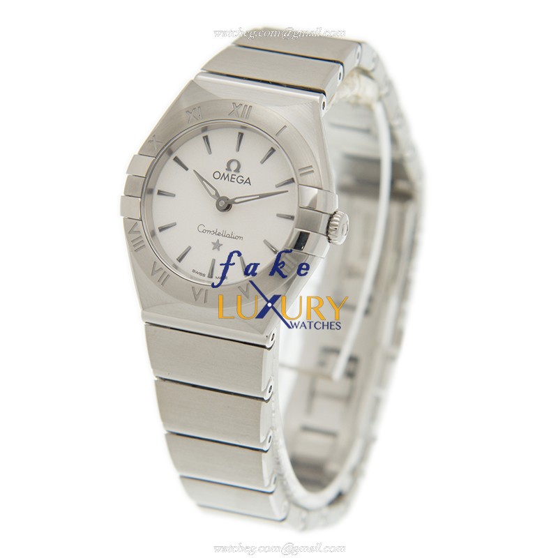 Omega 131.10.25.60.02.001 CONSTELLATION Quartz Steel | 25mm Case | Silver Dial | Folding Clasp - Image 3