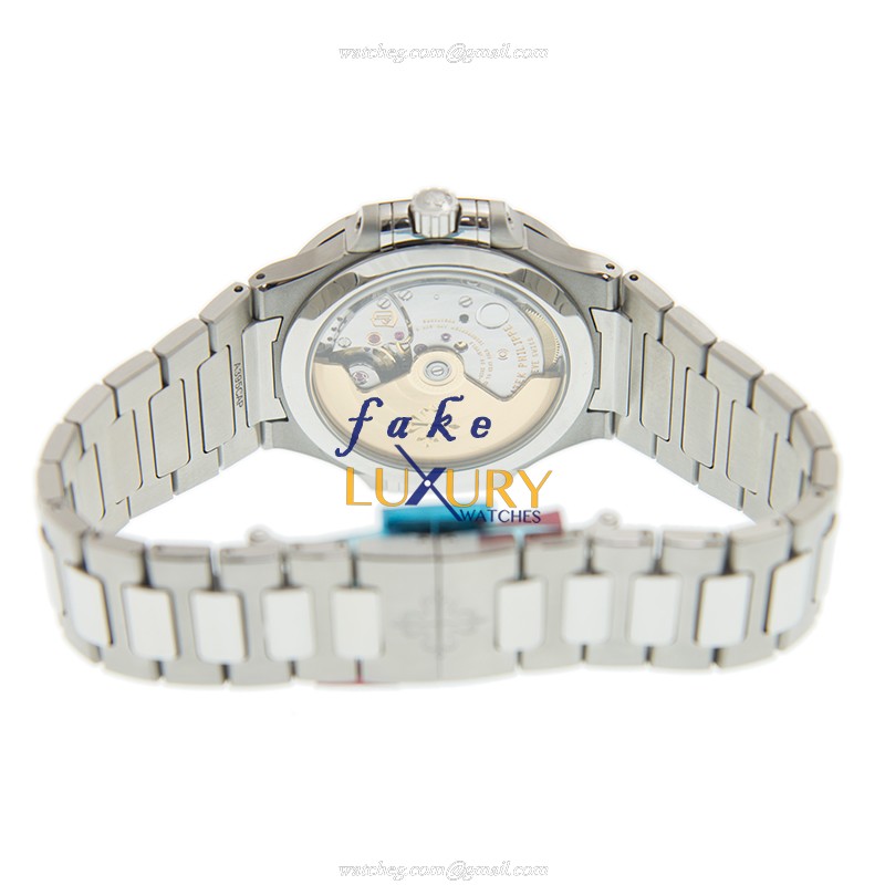 Patek Philippe 7118/1200A-001 Nautilus Replica Watch, 35.2mm Automatic, Blue Dial, Steel & Diamonds - Image 4