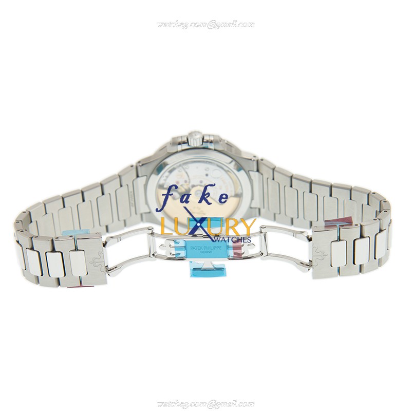 Patek Philippe 7118/1200A-001 Nautilus Replica Watch, 35.2mm Automatic, Blue Dial, Steel & Diamonds - Image 5
