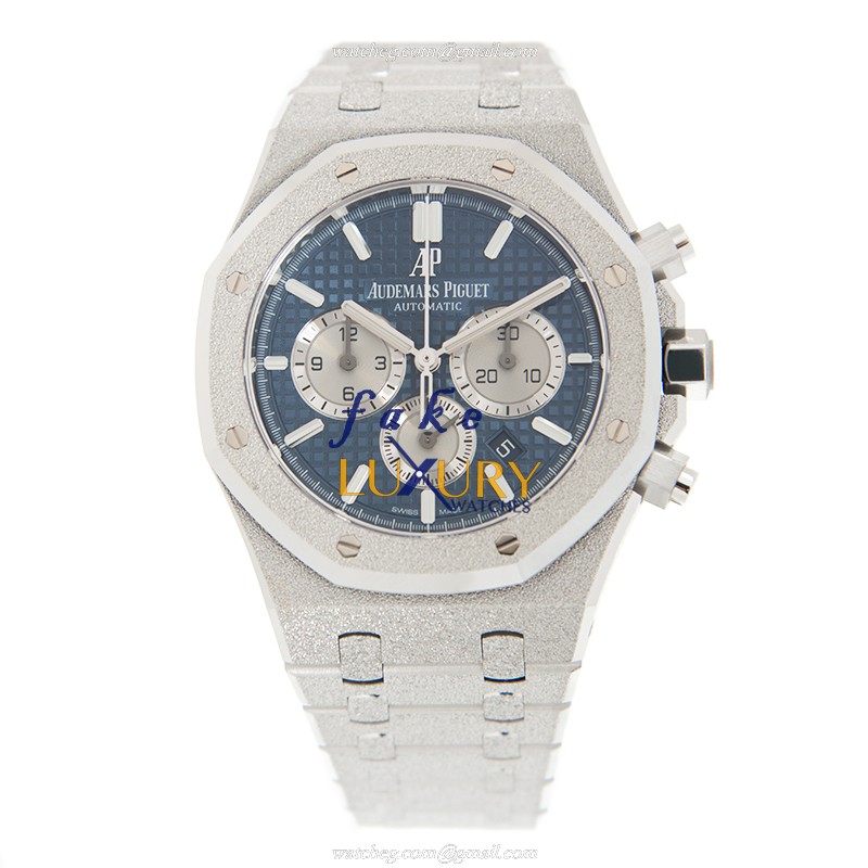 26331BC.GG.1224BC.02 - Audemars Piguet Royal Oak Replica Watch Automatic 41mm Blue Dial White Gold - Image 2