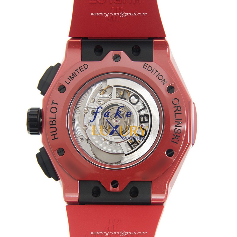 525.CF.0130.RX.ORL19 - Hublot Classic Fusion Replica Watch - Black Dial Red Rubber Strap - Image 3