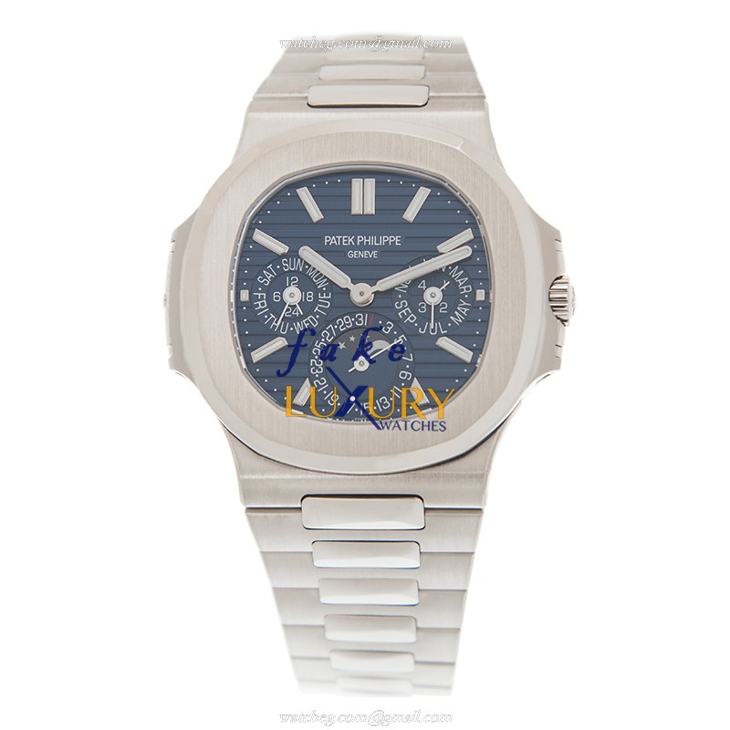 Patek Philippe 5740/1G-001 Nautilus Replica Watch With Blue Dial, White Gold Case Automatic - Image 2