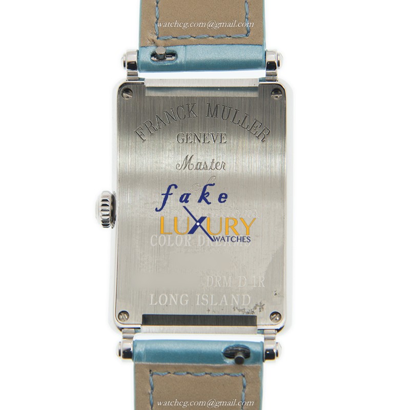 Franck Muller 952 QZ COL DRM D 1R AC Replica Watch, Quartz Movement, White Dial, Blue Alligator - Image 3