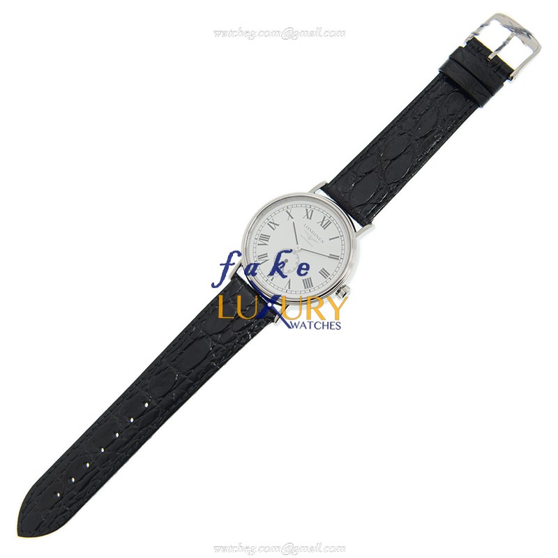Longines L4.905.4.11.2 PRESENCE Auto Swiss Movement Stainless Steel Replica Watch, White Dial - Image 2