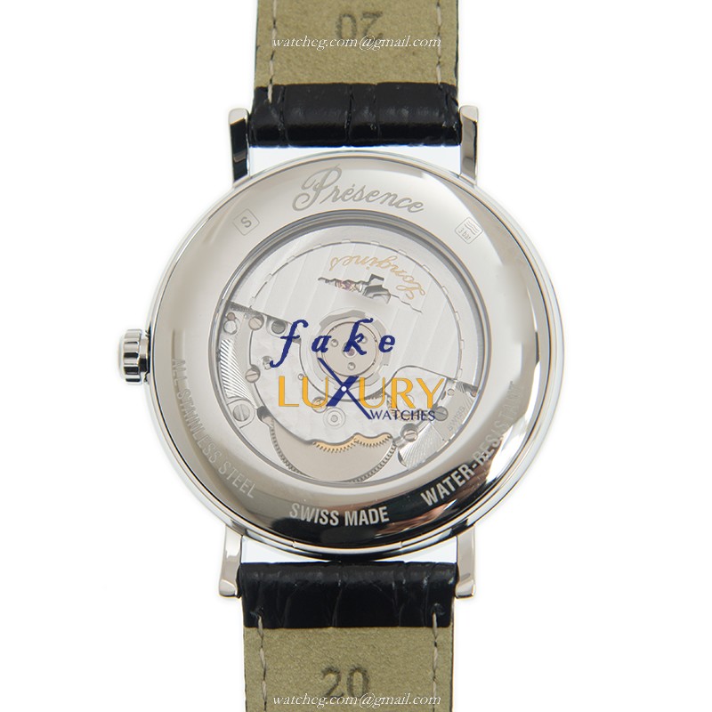 Longines L4.905.4.11.2 PRESENCE Auto Swiss Movement Stainless Steel Replica Watch, White Dial - Image 3