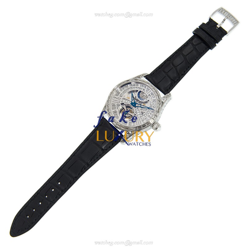 Chopard L.U.C 171921-1001 Manual Wind Replica Watch, 18kt White Gold, Diamond, Silver Dial - Image 2