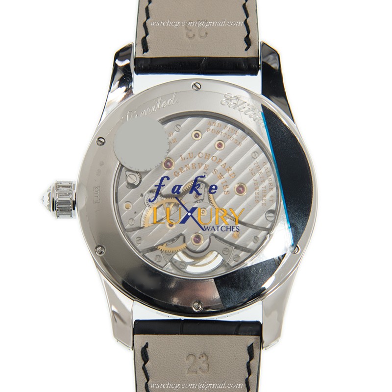Chopard L.U.C 171921-1001 Manual Wind Replica Watch, 18kt White Gold, Diamond, Silver Dial - Image 3