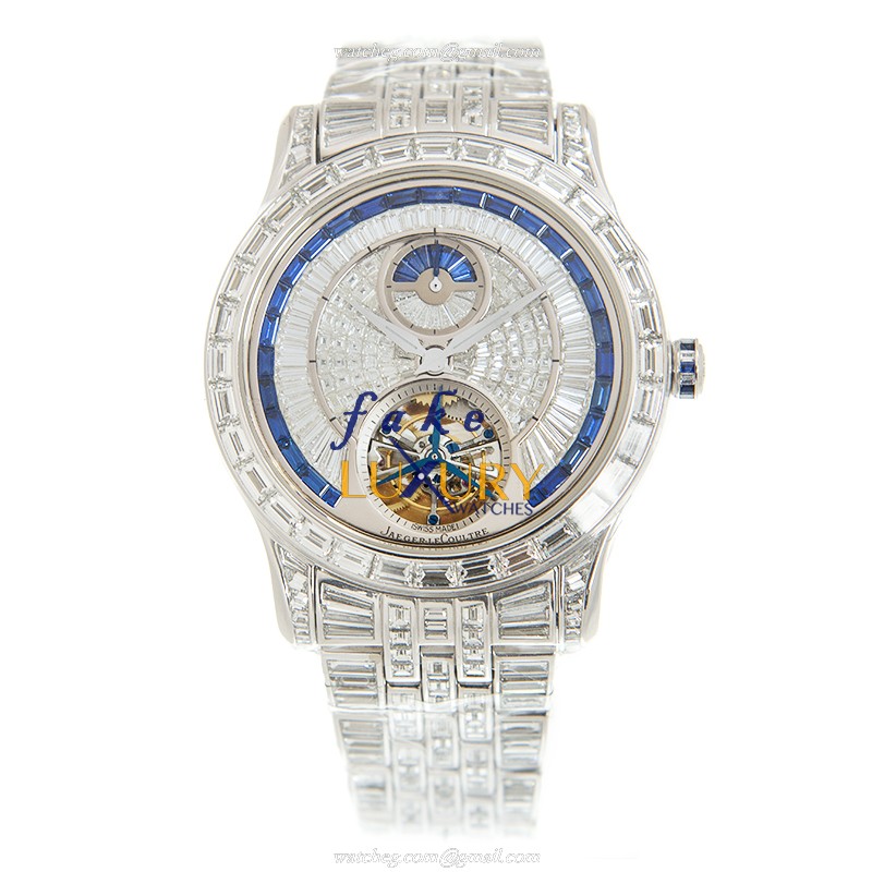 Jaeger-Lecoultre Q1663314 Master Ultra Thin Automatic 18kt White Gold Diamond Silver Dial Replica - Image 2