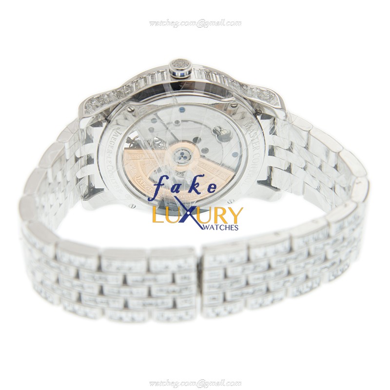 Jaeger-Lecoultre Q1663314 Master Ultra Thin Automatic 18kt White Gold Diamond Silver Dial Replica - Image 4