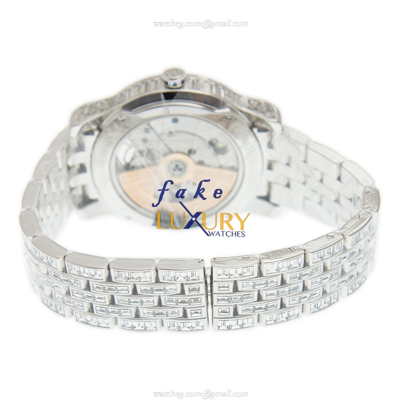 Jaeger-Lecoultre Q1663314 Master Ultra Thin Automatic 18kt White Gold Diamond Silver Dial Replica - Image 5